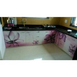 L-Shape Acrylic Kitchen Unit