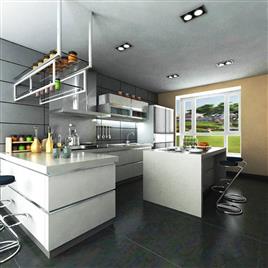 L-Shape Acrylic Kitchen