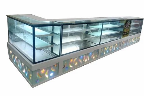 L Shaped Display Counter 600W Air Cooled