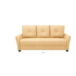 Yellow Sydney Leather Sofa
