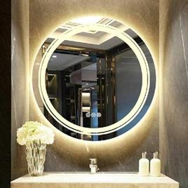Round LED Touch Sensor Bathroom Mirror