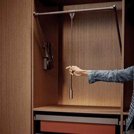 Liftable Wardrobe Hanger System