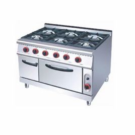 LPG 6 Burner Commercial Gas Range