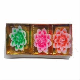 Fashion Floating Flower Tealight Candles, Set of 3