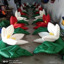 White PVC Lotus Inflatable Flower