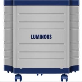 Luminous Blue Three-Wheel Inverter Battery Trolley