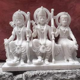Makrana Marble Ram Lakshman Sita Statue