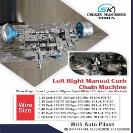 Manual Die Steel Chain Machine