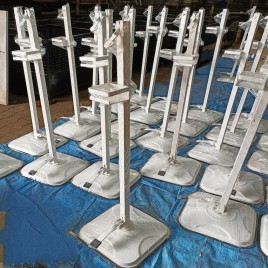 Manual Mild Steel Foot Operated Sanitizer Dispenser