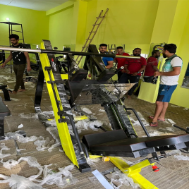 Manual Mild Steel Leg Press, Gym Machine