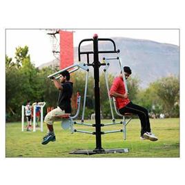 Manual Outdoor Double Chest Press Machine