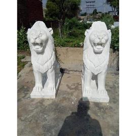 Marble Lion Sculpture