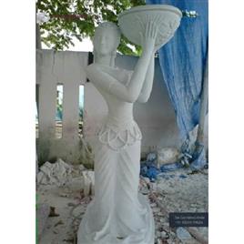 Outdoor Marble Mother Daughter Sculpture