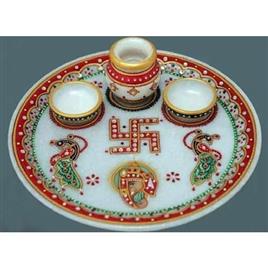 Marble Pooja Plate