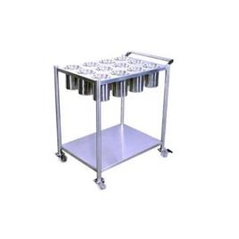 Silver Stainless Steel Masala Trolley