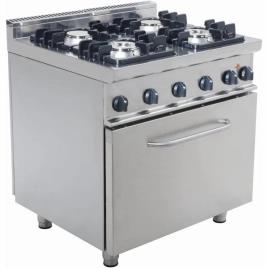 Stainless Steel Four Burner Oven
