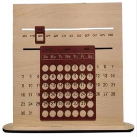 MDF Date Month Calender