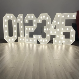 MDF 3 Foot Illuminated Marquee Number