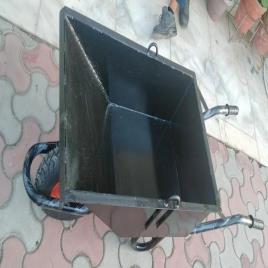 MECHYANTRA Steel Wheel Barrow Trolley