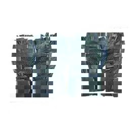 Men's Fingerless PU Gym Glove with Wrist Support