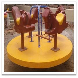 FRP Animal Merry Go Round
