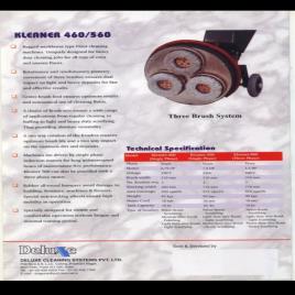 Metal Three Brush Floor Scrubber, K 560