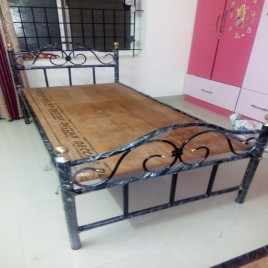 Color Coated Steel Double Bed