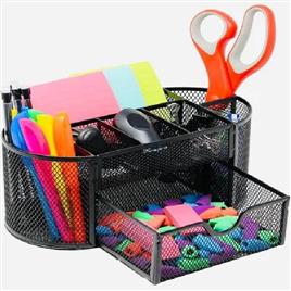 Metal Mesh Desk Organizer