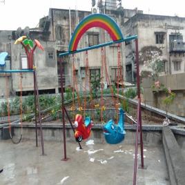 Metal Playground Dual Swing