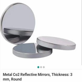 Metal 25mm CO2 Laser Mirror, 3mm Thickness, Round