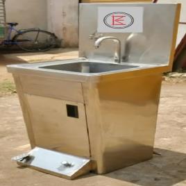 Metalkraft Stainless Steel Foot Operated Hygiene Station