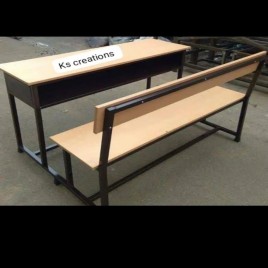 Mild Steel 2-Seater School Bench