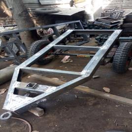 Mild Steel 40 KVA DG Trolley, For Rental, 1500 KG Capacity