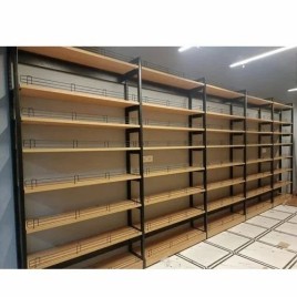 Mild Steel Grocery Store Rack, 6 Shelves