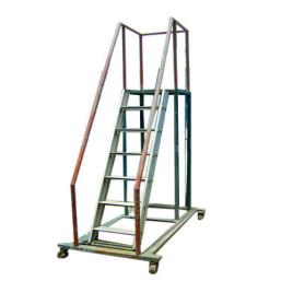 Industrial Mild Steel Trolley Step Ladder