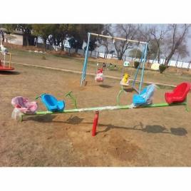 Mild Steel & FRP 4-Chair See-Saw (6x10 Inch)