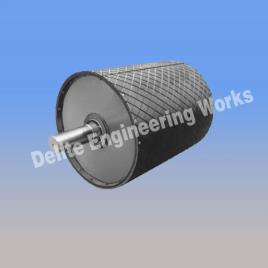 Mild Steel Rubber Conveyor Pulley
