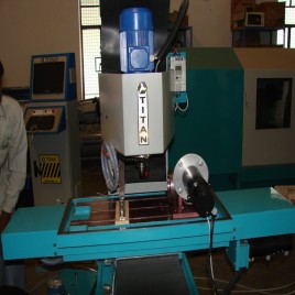 Mild Steel CNC Deburring Machine, Semi-automatic