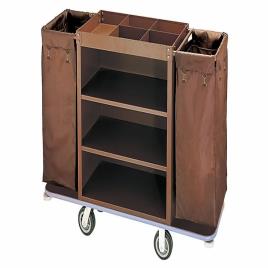 Mild Steel House Keeping Cart with 3 Buckets