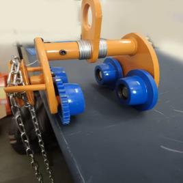 Mild Steel Geared Lifting Trolley, 500 kg