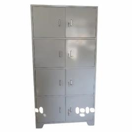 Mild Steel Grey Compartment Cupboard