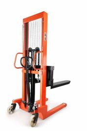 Mild Steel Hydraulic Goods Stacker, 2 Ton Capacity, 500 mm Forks