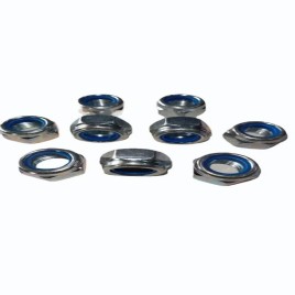Mild Steel Nylock Nut, 3mm Diameter