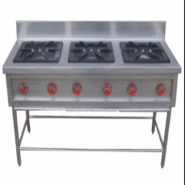 Mild Steel Three Burner Gas Stove
