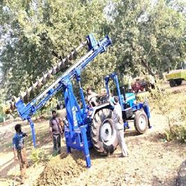 MS Tractor Attachment Piling Machine
