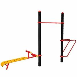 Mild Steel Open Gym Sit Up Station