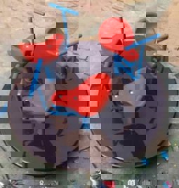 Mild Steel 3-Seater Playground Merry Go Round