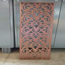 Steel Red Security Door Grill