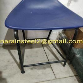 Blue Mild Steel Stool