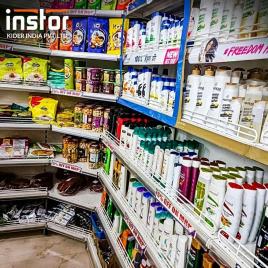 Mild Steel Wall Mount Rack, 100-150 Kg, Black